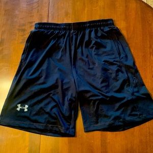 Underarmour Athletic Shorts (Men, Size Large, Black)